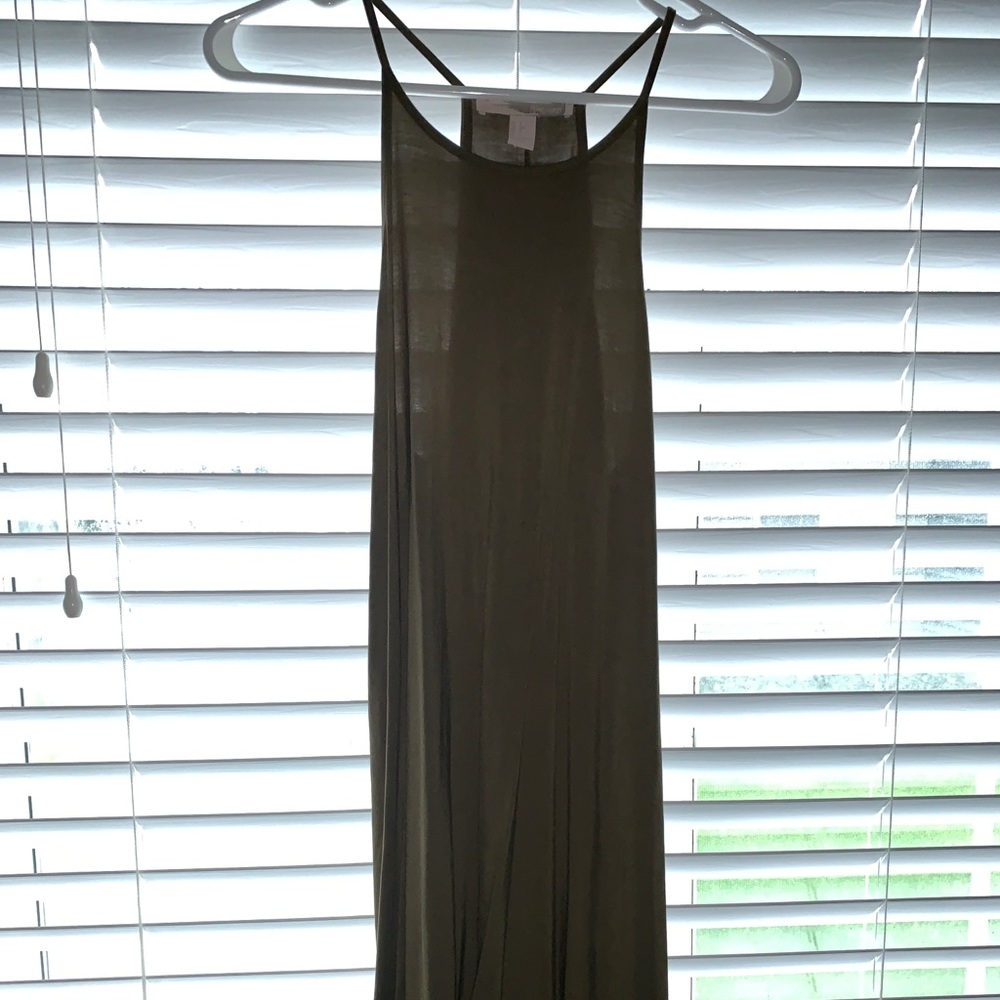 Military green dress